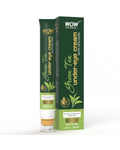 Wow Skin Science Green Tea Under-Eye Cream With Rollers 20ml
