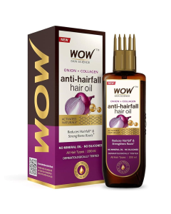 Wow Skin Science Red Onion Black Seed Hair Oil With Comb 200ml