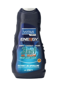 Venus 3in1 Spiruline Gel Douche For Men 250ml