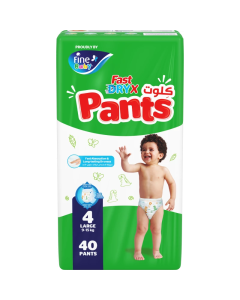 Fine Baby Pants 4 Large 9-15kg Pants 4x40 Pcs
