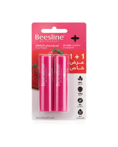 Beesline Lip Care Strawberry Lip Balm 4g 1+1 Offer