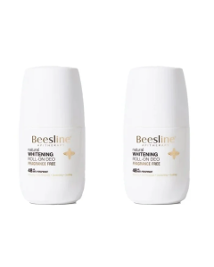 Beesline Fragrance Free Whitening Roll-On Deodorant 50ml 1+1 Free