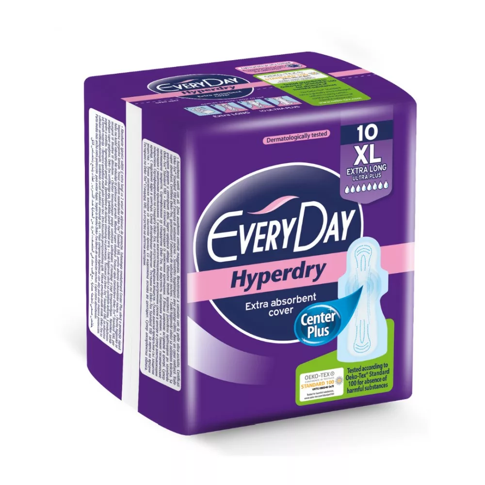 EveryDay Hyperdry Extra Long (XL) 10 Sanitary Pads