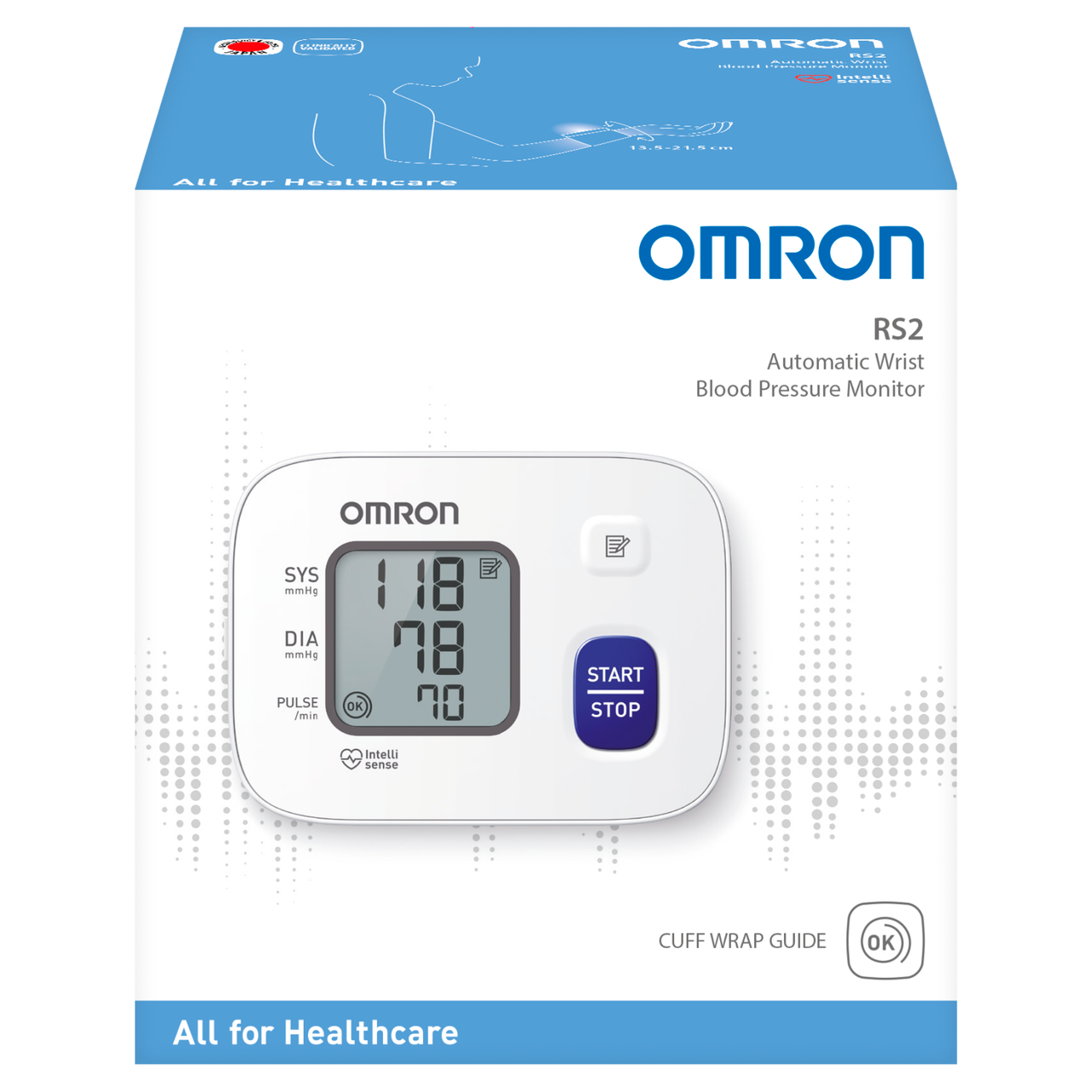 Omron RS2 Automatic Wrist Blood Pressure Monitor